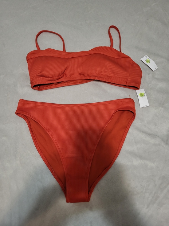 Old Navy Other - NWT Old Navy Ribbed Two-Piece Bikini Set - Ornament Orange (M)